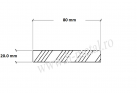Platbanda aluminiu 80x20.0 mm 1